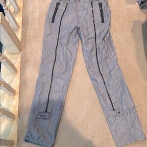 Vintage 80s Bugle Boy Co Nylon Zipper Parachute Pants that look new